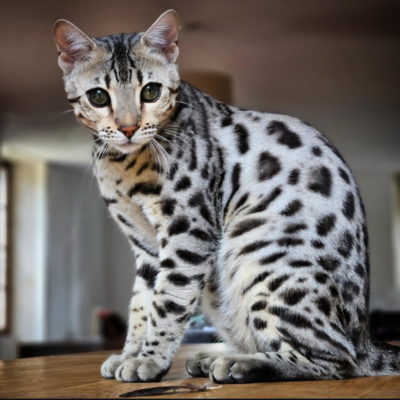 chat bengal male silver magnifique issus de la chatterie pardus dei près de lyon